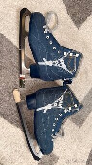 Lední brusle Sportwell dámské jeans – 37/38, nikdy nejeté