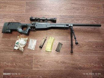Well Airsoft sniper L96 MB01C + upgrade pružiny