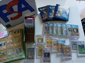 Pokémon sbírka - Base set Charizard a Ohodnocené karty PSA