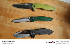 3 x zavírací nůž, Spyderco, Benchmade, Delinger