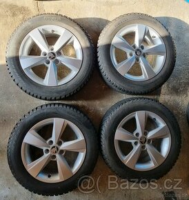 ALU kola+pneu ŠKODA"Deneb"PIRELLI zimni 185/60/R15 6.0J ET
