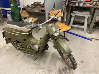Jawa 20 s TP vojenská moto