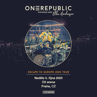 ONEREPUBLIC - 2x stání, O2 Arena, 5.10.2025