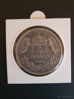 Stříbrná 5 koruna 1900
