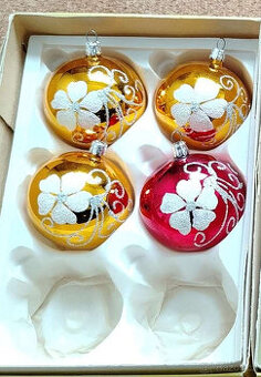Skleněné vánoční ozdoby 1
