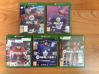 Prodám hry na Xbox NHL18,20,21,22,23