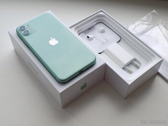 APPLE iPhone 11 128GB Green - ZÁRUKA - 100% BATERIE