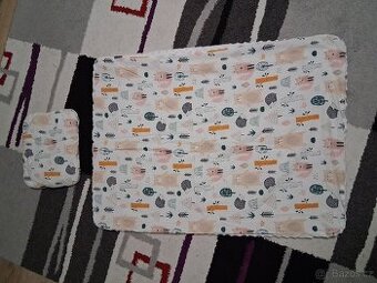 Přikrývka a polštářek set do kočárku