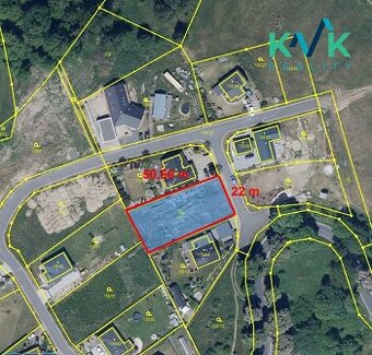 Zasíťovaný pozemek, 1 088 m2, voda, elektřina, kanalizace, ,