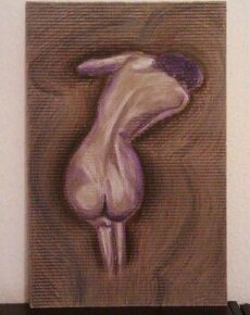 Obrázek, dívka 2, kartón