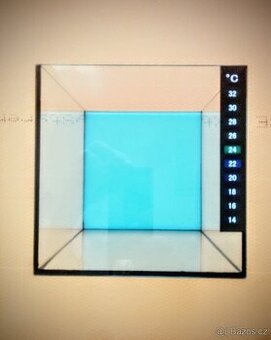 AKVÁRIUM 15 x 15x 15cm, pro krevetky, ŘASOKOULE ATD