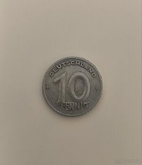 10 Pfennig Německo – 1948