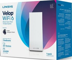WiFi 6 router Linksys Velop MX4200 Mesh Gigabit USB3 jnový +