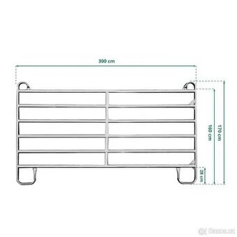 Ohradní panel TEXAS 3m x 1,7m- 2250Kč