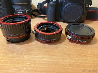 Mezikroužky 13mm/21mm/31mm pro Canon Macro Auto.