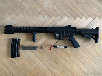 Airsoftová zbraň M4 MOTS 16,2" MUR , celokov, FULL ÚPRAVA