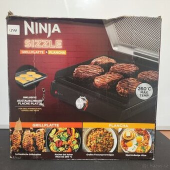Elektrický kompatní gril Ninja GR101EU Sizzle / 1450 W