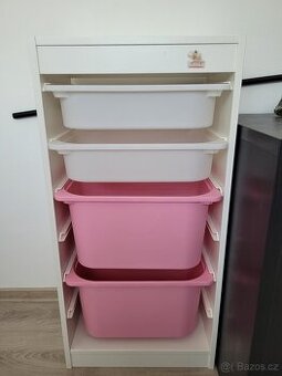 Úložny regal Ikea včetně boxů - 1