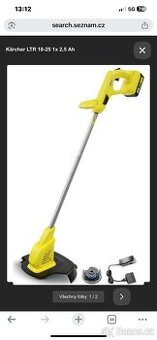 Karcher Aku sekačka na trávu +strunova sekačka 2xbaterie