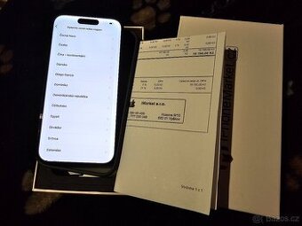 Iphone 15 128gb se zárukou 2/26 jako NOVÝ