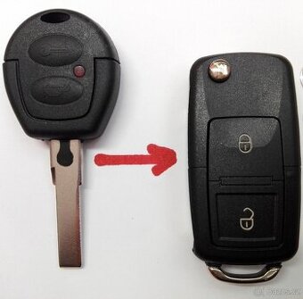 Klíč Vw Sharan Alhambra 7M0959753E 433,92MHz Vw 7M0 959 753