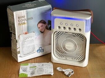Stolní větrák ventilátor s možností chladivé vodní mlhy NOVÝ