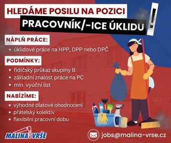 PRACOVNÍK/ -ICE ÚKLIDU