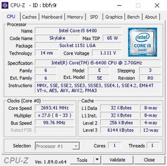 Intel Core i5-6400