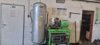 Šroubový kompresor Atmos + vzdušník 500L a sušička vzduchu