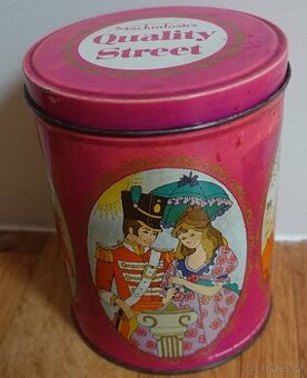 Retro plechovka Mackintosh's Quality Street – 60.–70. léta,