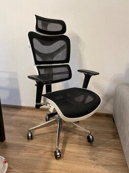 Kancelářská ergonomická židle Diablo V-Commander: Bílo-Černá