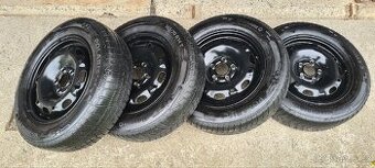 kola, pneumatiky Fabia 165/70 R14 + poklice 14"