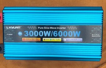 Měnič napětí 12V / 230V / 3000W/6000W