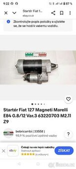 Startér Fiat 127
