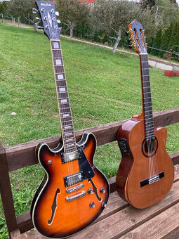 elektroakustická kytara ortega artesano nuevo rojo cur