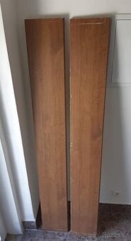 Dva použité parapety - dekor dub - 186cm x 24cm