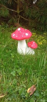 Zahradní dekorace- Muchomůrky
