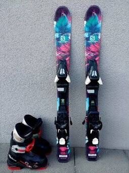 Dětské lyže SALOMON LUX, 80 cm + lyžáky