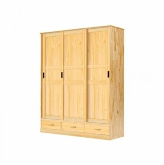 Dřevěná skříň 3dveřová ONIX posuvné dveře