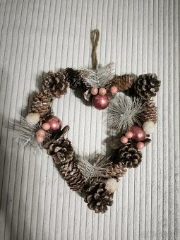 Vánoční dekorace srdce