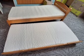 Postel z masivu Radka NR 90x200 + přistýlka