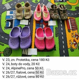 Letní boty pro holku, v. 23-27