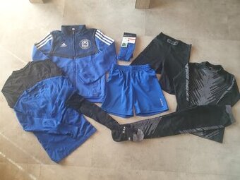 Mix věcí pro kluka na fotbal KIPSTA 10- 12 let