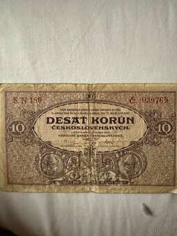 10 korun československých rok 1927 - 1
