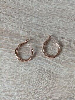 Náušnice kruhy Rose Gold
