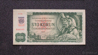 100 Kčs 1961, G43 996305