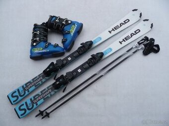 334. lyže HEAD - 140cm (2024) + boty NORDICA 39,5eu + Hole