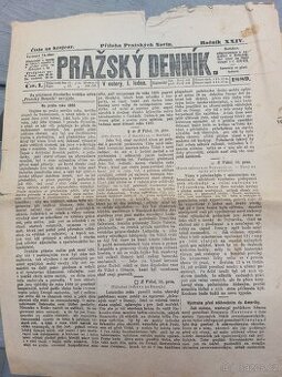 Staré tiskoviny k událostem
