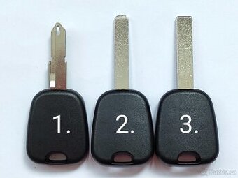 Klíč Peugeot Citroen NE73 VA2 HU83.  Klíč = 150kč.  Klíč + t