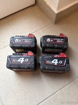 Prodám baterie Milwaukee M18 viz foto. I jednotlivě.